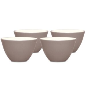 noritake colorwave clay bowl, mini, set of 4, 4", 7 oz in brown/clay/taupe