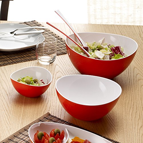 Omada Design bowl of 7,87 inch and 50,72 fl oz with white interior and colored exterior, Trendy Line