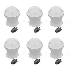 ganazono mini dessert cups 20pcs ice cream dessert cup flower pot cups mousse cake cups salad cup dessert bowls snack bowls container with lids spoons for party wedding white mini dessert cup