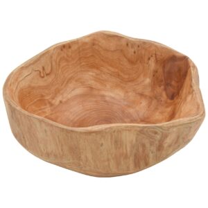hanfairs household fruit bowl wooden dish fruit plate wood carving fruit plate wood 20-24 cm