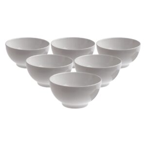 revol french classiques white porcelain 19.5 ounce bowl, set of 6