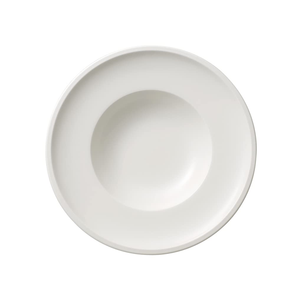 Villeroy & Boch Artesano Original Rim Soup, 9.75 in, Premium Porcelain, White, 1 Count (Pack of 1)