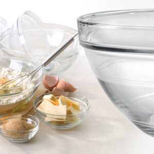 Duralex - Lys Square Stackable Bowl with White Lid 20-cm (8 1/8 in)
