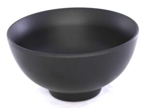 lucky star melamine round bowls soup rice desert sauce, 4-3/8“ dia. x 2-1/4” h, capacity: 8 oz, black (20)