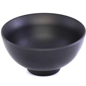 Lucky Star Melamine Round Bowls Soup Rice Desert Sauce, 4-3/8“ dia. X 2-1/4” H, Capacity: 8 oz, Black (20)