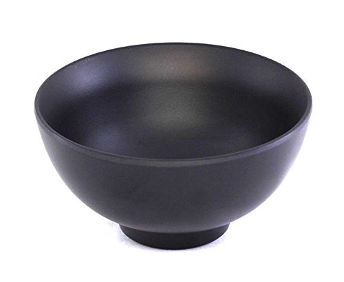 Lucky Star Melamine Round Bowls Soup Rice Desert Sauce, 4-3/8“ dia. X 2-1/4” H, Capacity: 8 oz, Black (20)