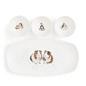 Wrendale Designs - 'Lettuce Be Friends' 3 Dishes and Tray Set