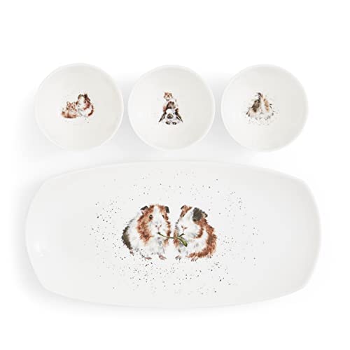 Wrendale Designs - 'Lettuce Be Friends' 3 Dishes and Tray Set