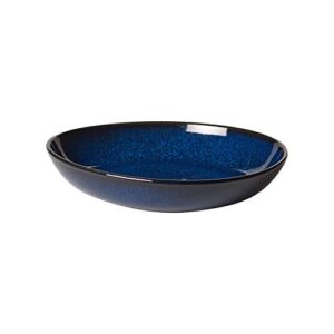 villeroy & boch lave bleu small bowl flat, 8.5x1.75, blue