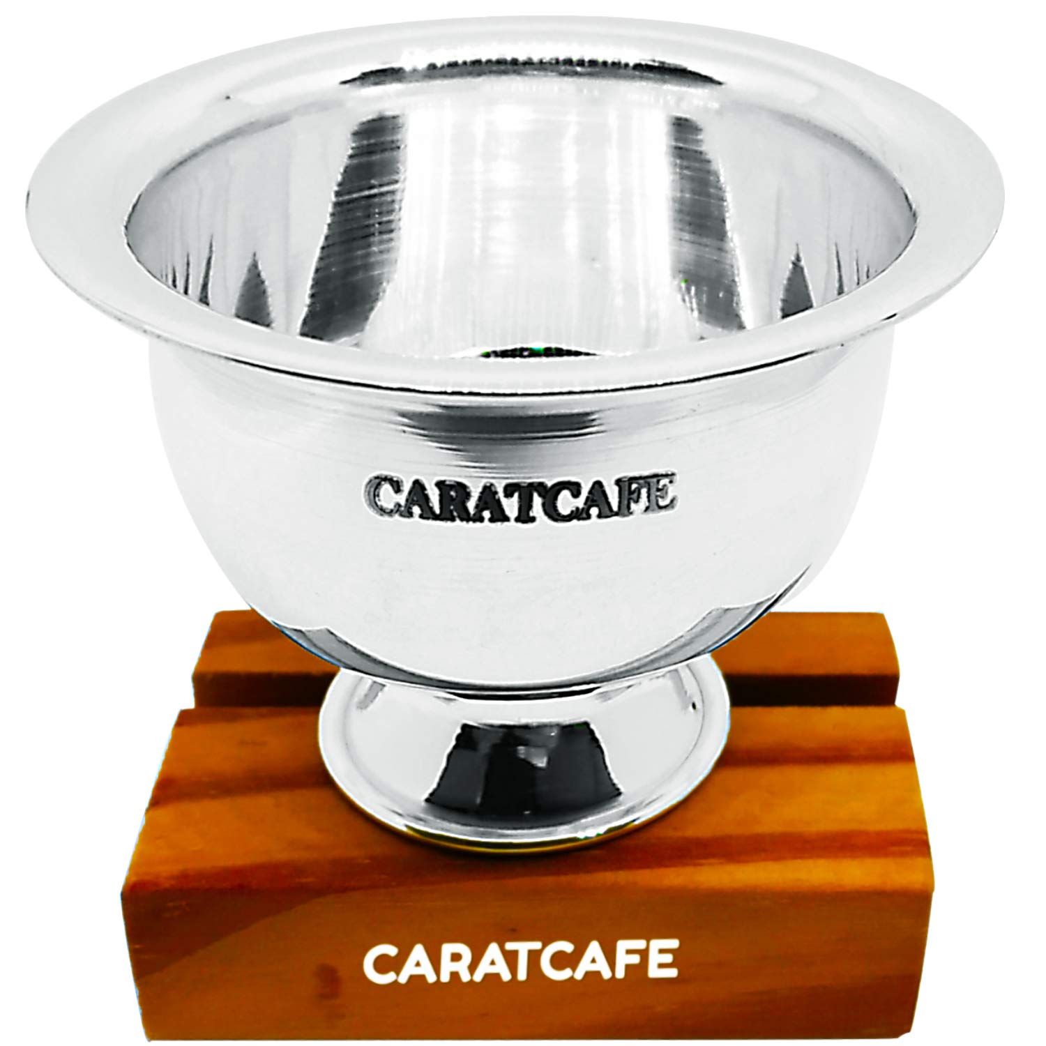 PRD CARATCAFE Small Size Pure Sterling Silver Shot Cup ( 30 ml / 1 Oz.), Kitchen Liquid Measuring 1oz, Puja item like kumkum, Diya in Precious Silver NT Weight 15 grams (REFER IMAGES FOR SIZE)