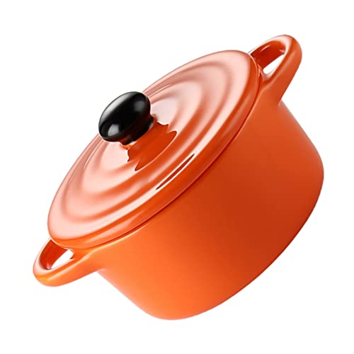 UPKOCH Pho Soup Bowls Ceramic Steaming Bowl with Lid and Handle Steam Soup Bowl Porcelain Stew Pot Vintage Rice Bowl Oven Dishwasher for Home Kitchen Egg Custard Medicinal Ceramic Soup Bowl