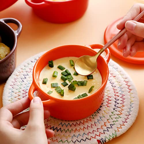 UPKOCH Pho Soup Bowls Ceramic Steaming Bowl with Lid and Handle Steam Soup Bowl Porcelain Stew Pot Vintage Rice Bowl Oven Dishwasher for Home Kitchen Egg Custard Medicinal Ceramic Soup Bowl