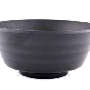 Lucky Star Melamine Round Bowls Set Ramen Vietnam Pho Noodles Soup Bowls, 6-3/4“ dia. X 3-1/4” H, Capacity: 32 oz, Black (16)