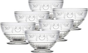 la rochere versailles bowl (set of 6), 21 oz, clear