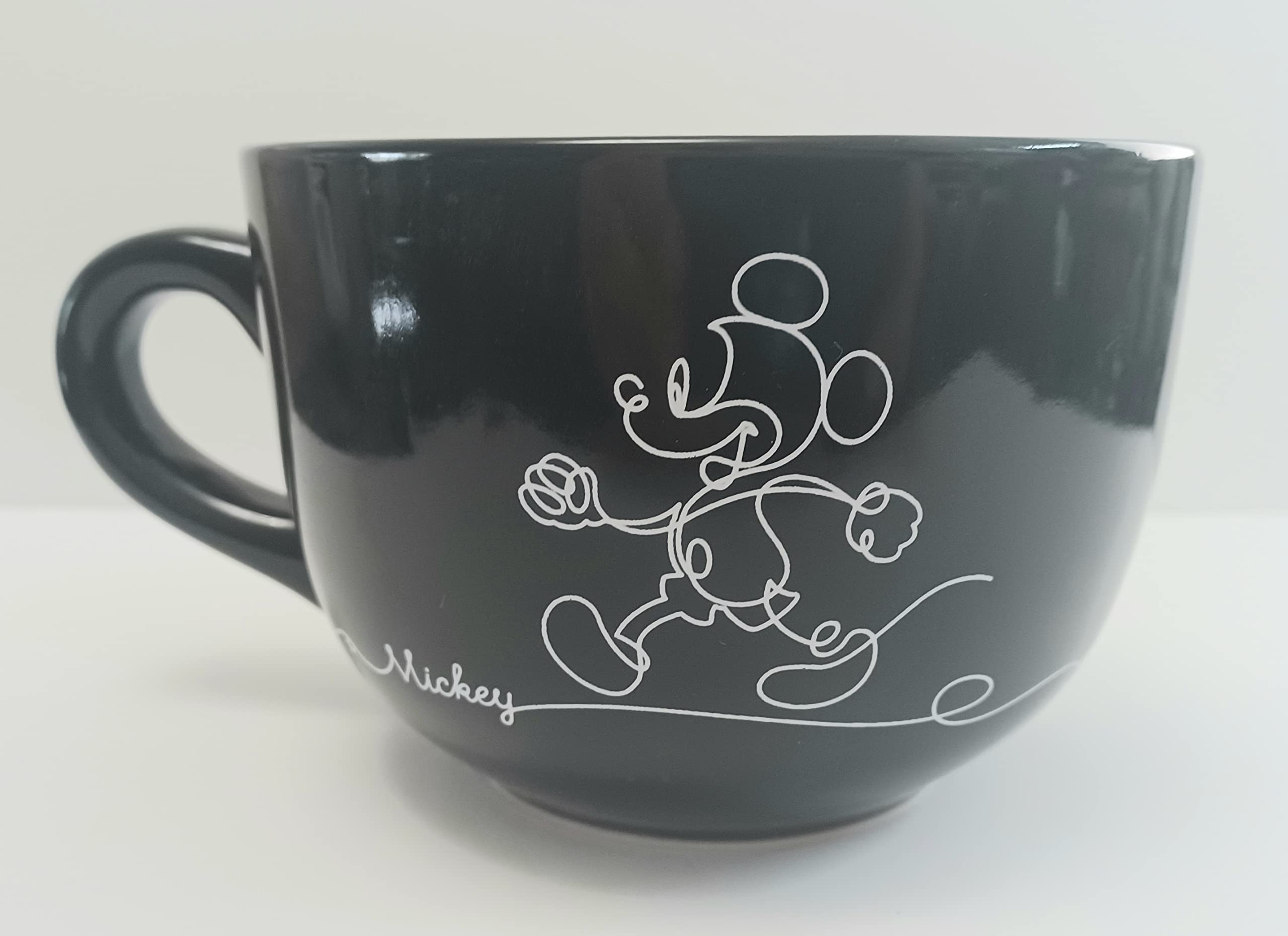 Disney Mickey Linear Black Soup Mug