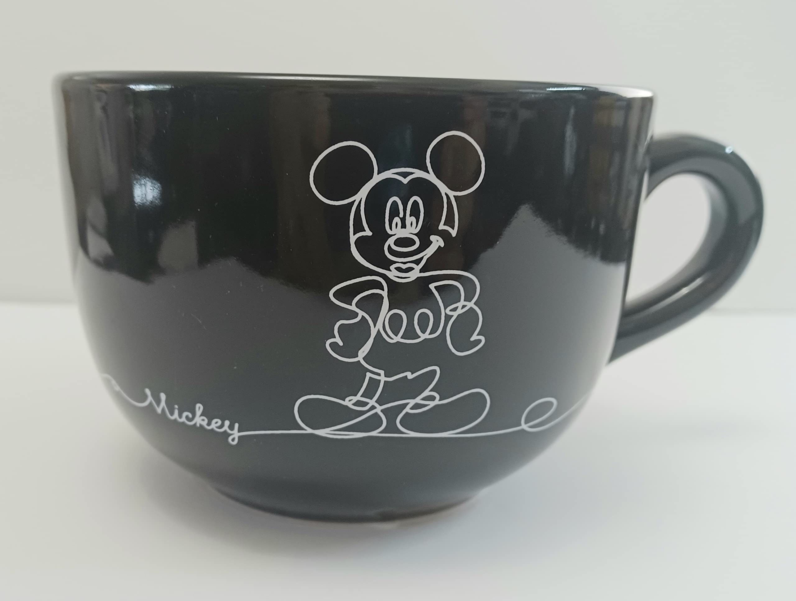 Disney Mickey Linear Black Soup Mug