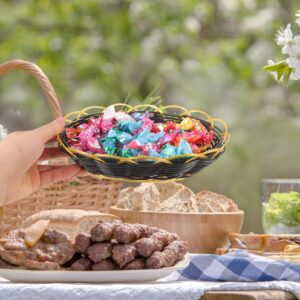 BESPORTBLE Food Storage Basket Picnic Container 6pcs Basket Zero Tray Fries Candy Plate Plastic Food Basket Countertop Fruit Holder