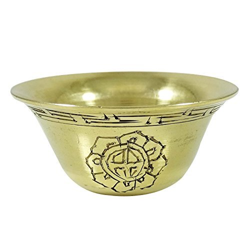 ibaexports Hand Carved Tibetan Buddhist Offering Bowl Brass Holy Water Bowls Set Of 7