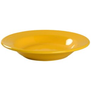 homer laughlin 9" rim soup bowl daffodil