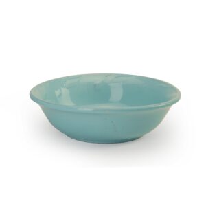 signature housewares sorrento collection set of 4 cereal bowls, 7-inch 16 ounce, aqua