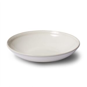sur la table pearl stoneware pasta bowl, white