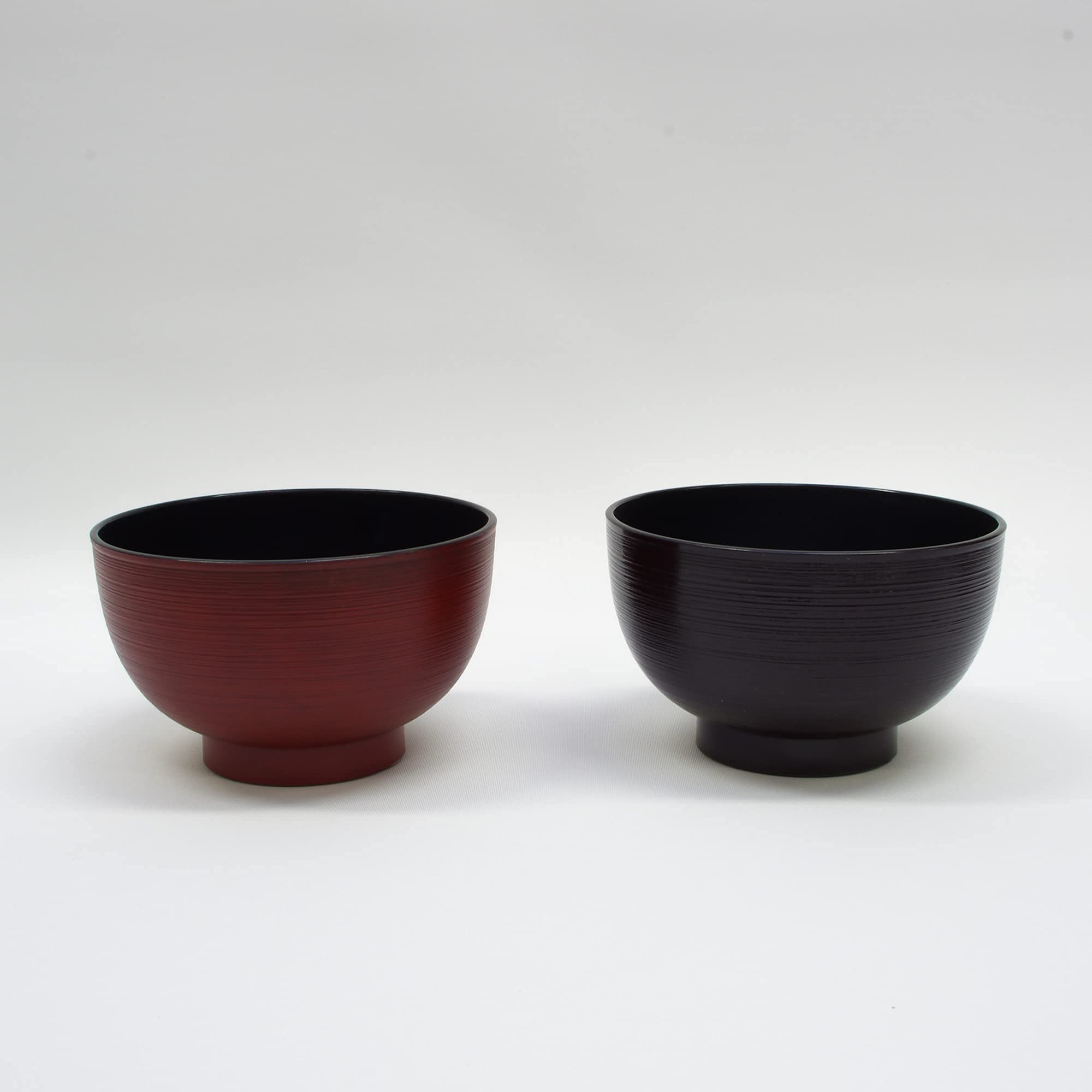 OTSUMAMI TOKYO Microwavable Japanese Soup Bowl, Hairline Design, 4.4" x 2.68", Microwavable, Dishwasher Safe, Made in Japan (1, Astringent Brown)