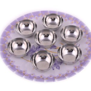 elite DECORIO Silver Set of 7 Offering Bowls Tibetan Buddhist Mini Offering Bowls Water Offering Bowls Supplies Offering Bowls for Yoga Meditation Altar Dia. 2.4 Inch, 1 Inch