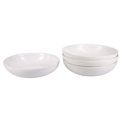 BIA Cordon Bleu Serene 5pc Pasta Bowl Set, cream, contains 4 pieces