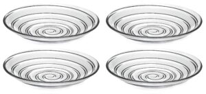 barski glass - bowl - for soup - dessert - pasta - soup plate - designed -set of 4-8.2" diameter - made in europe
