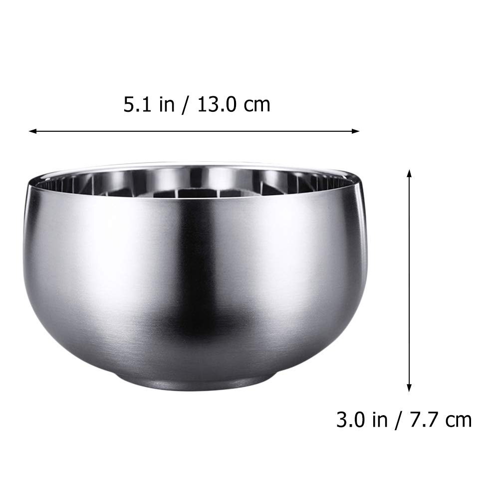 1pc Stainless Steel Bowl Cereal Bowls Soup Bowl Kids Mixing Bowls Rice Bowl Salad Bowls Stainless Steel Mixing Bowls Food Bowl Metal 316 Stainless Steel Child Bowl