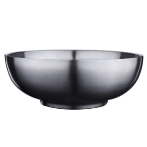 cabilock 1pc stainless steel bowl ice big bowls for eating cereal bowl soba bowls metal cooking bowls ramen bowl food serving bowl stainless steel prep bowls salad bowls mix salad plate
