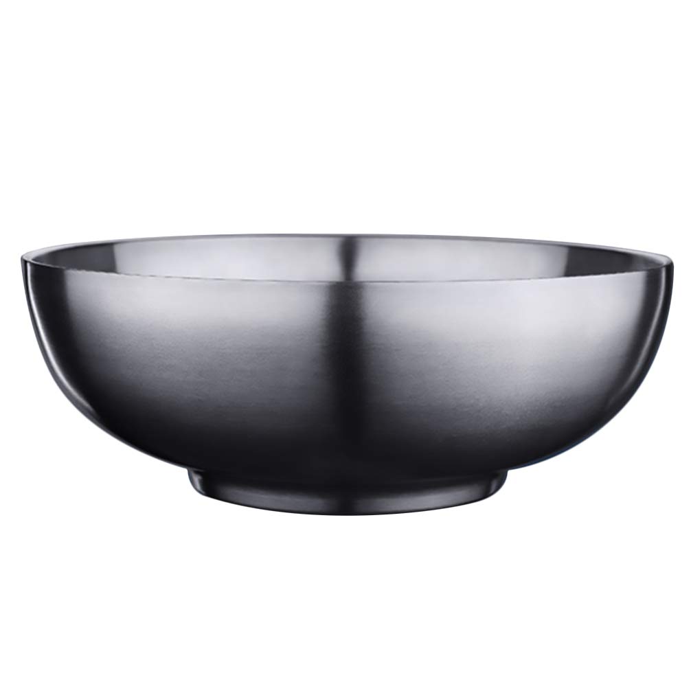 Cabilock 1pc Stainless Steel Bowl Ice Big Bowls for Eating Cereal Bowl Soba Bowls Metal Cooking Bowls Ramen Bowl Food Serving Bowl Stainless Steel Prep Bowls Salad Bowls Mix Salad Plate