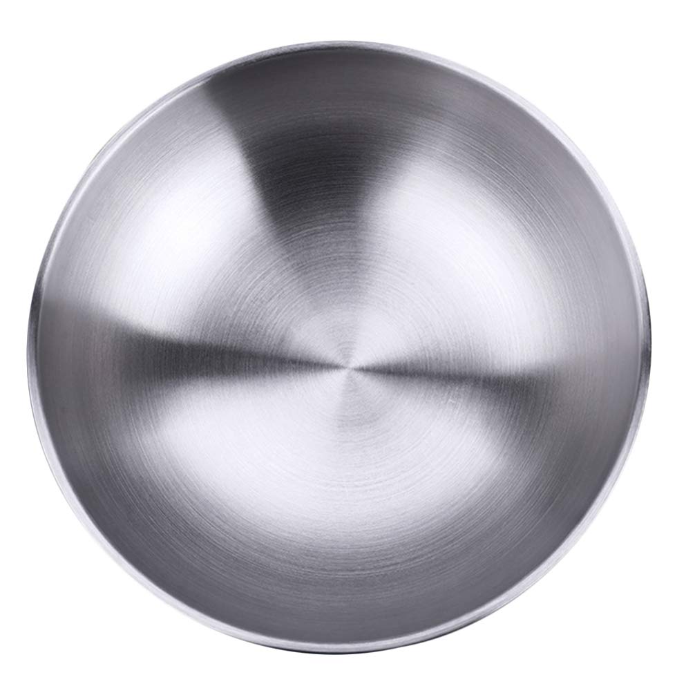 Cabilock 1pc Stainless Steel Bowl Ice Big Bowls for Eating Cereal Bowl Soba Bowls Metal Cooking Bowls Ramen Bowl Food Serving Bowl Stainless Steel Prep Bowls Salad Bowls Mix Salad Plate