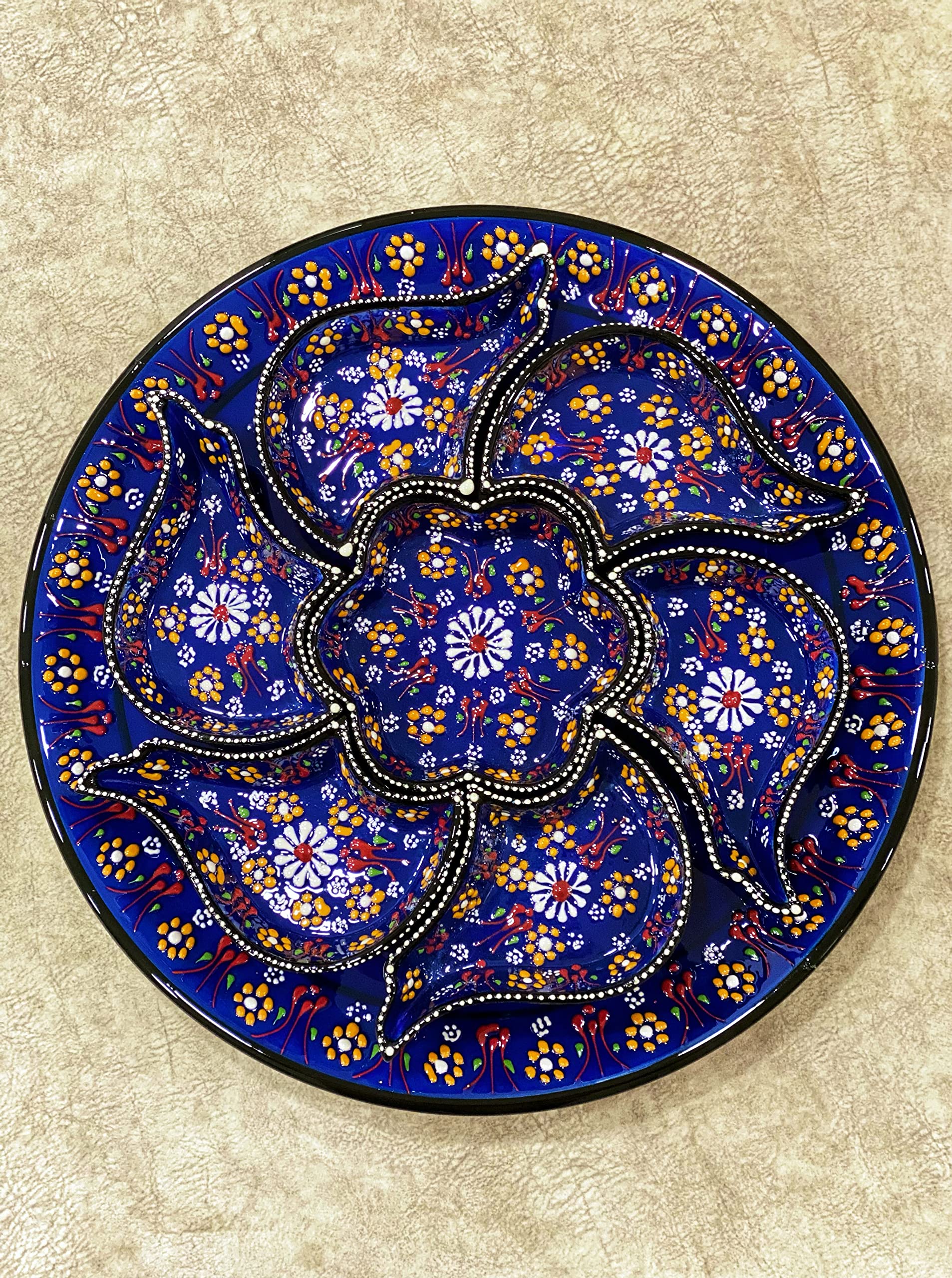 IstanbulArtWorkshop Turkish Breakfast Bowl Set,Turkish Ceramic Bowl Set,Food Serving Bowl Set,Appetizer Dishes Set,Turkish Tile Bowl,Dinnerware Serving Set