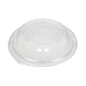 pactiv caterware round bowl lid for 92220k large 5 lb black caterbowl, clear | 25/case