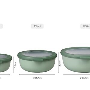 Mepal Set Multi Bowl, Pp/Tpe, Nordic Green, One Size