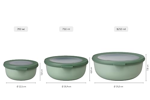 Mepal Set Multi Bowl, Pp/Tpe, Nordic Green, One Size