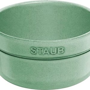 Staub 40508-185 Bowl, Sage Green, 4.7 inches (12 cm), 20.3 fl oz (600 ml), Ceramic Bowl, Ceramic, Microwave Safe, Ceramic Bowl