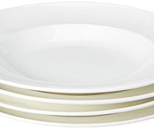 Fortessa Fortaluxe Vitrified China Dinnerware, Accents 10-Inch Rim Pasta Bowl, 11-Ounce, Set of 4