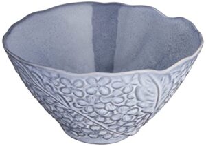 aito seisakusho 267822 lien salad & fruit bowl, dish, diameter approx. 7.1 x depth 6.7 inches (18 x 17 cm), l, gray, mino ware made in japan