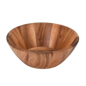 aeravida exotic nature handmade large 8-inches rain tree wooden bowl | large wooden salad bowl | handmade wood bowls | handmade wooden bowl | brown wooden bowl