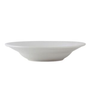 tuxton ald-090 alaska/colorado 9.5 oz. white rim soup bowl - 24 / cs
