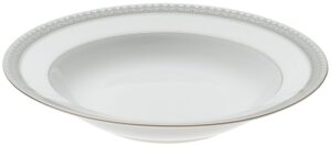mikasa platinum crown rimmed 9-inch soup bowls (set of 4)