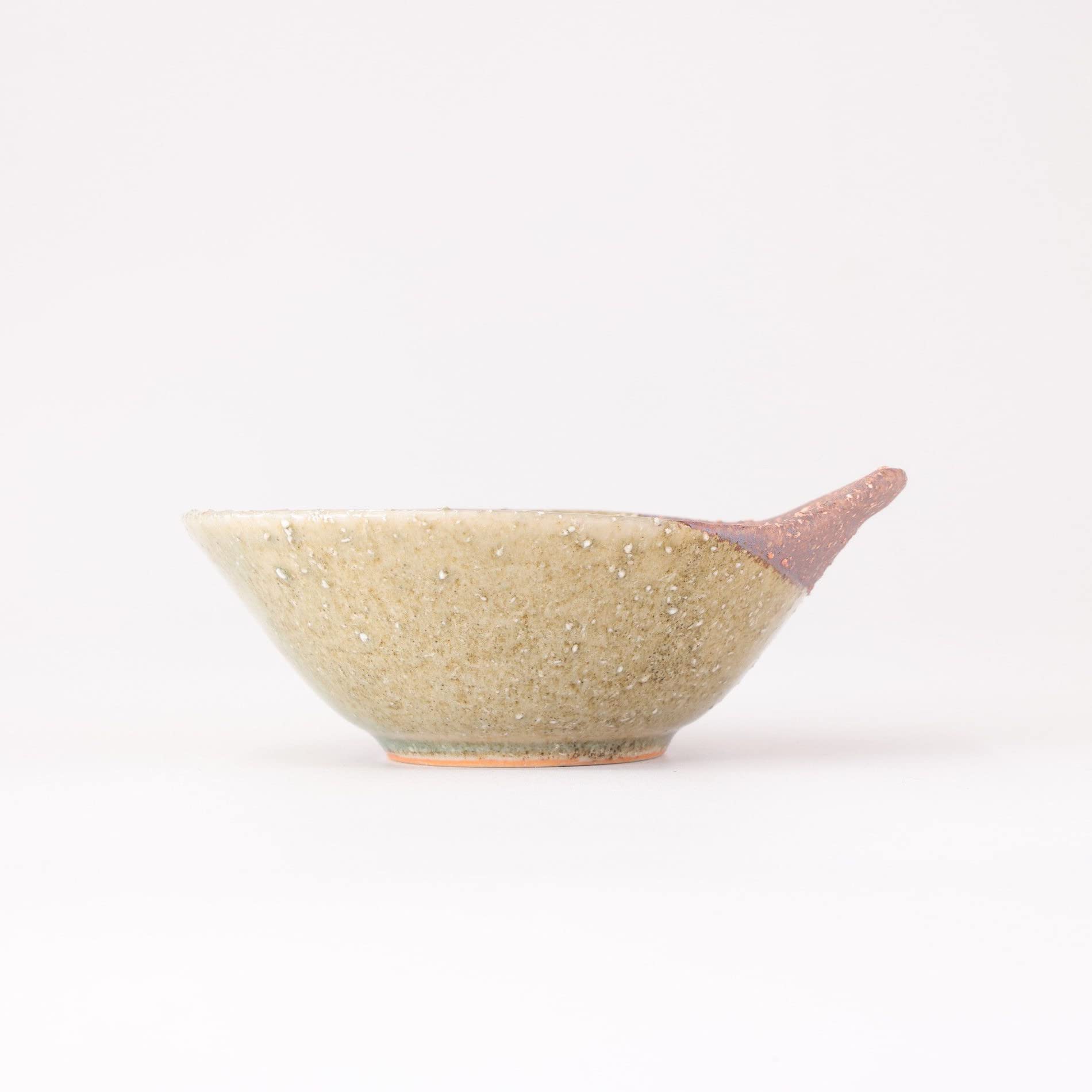 Mino Ware Tonsui Bowl Set, Ofuke Shigaraki, Beige, Hot Pots Bowl, Japanese Ceramic Bowl, 5.0" 2.4floz, Set of 4