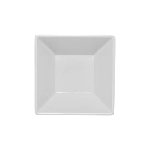 G.E.T. ML-238-W 14 oz., 5" White Square Bowl, Break Resistant, Siciliano (Qty,1)
