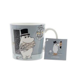 Arabia Moomin Porcelain Mug Moominpappa 0.3 L Grey