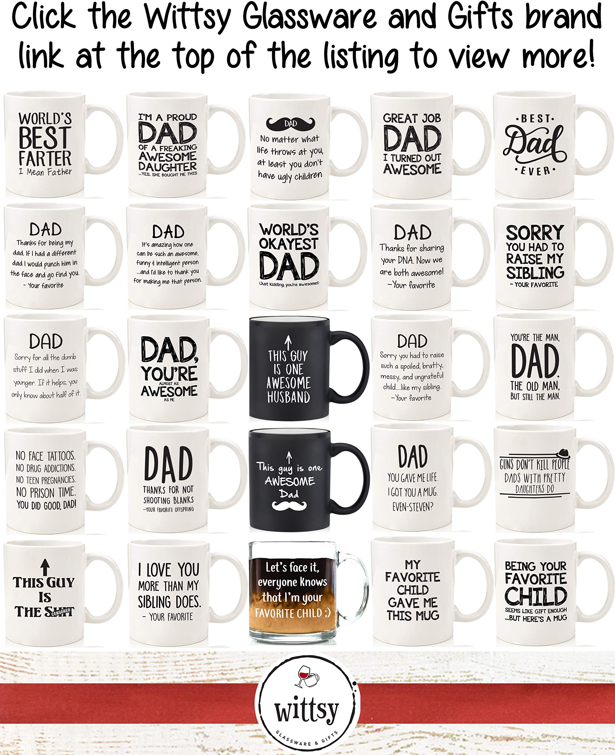 Being Your Favorite Child Funny Coffee Mug - Best Mom & Dad Gifts - Unique Gag Gifts for Dad, Mom from Daughter, Son, Kids - Parents Birthday Present Idea - Fun Novelty Cup for Men, Women