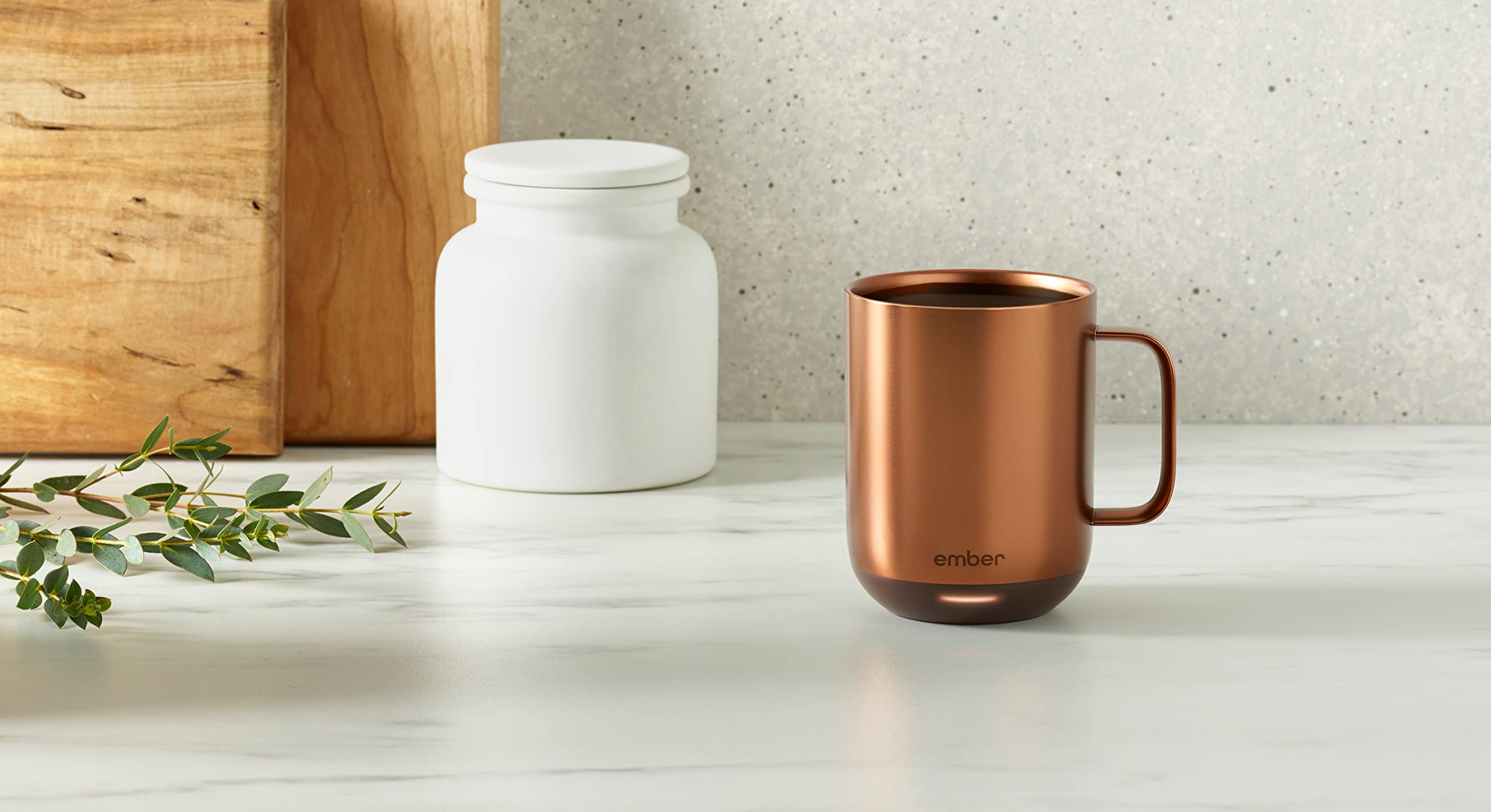Ember Temperature Control Smart Mug 2, 10 Oz, App-Controlled Heated Coffee Mug with 80 Min Battery Life and Improved Design, Copper