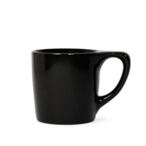 notneutral lino porcelain coffee cup for personal, restaurant, commercial use - 10oz - single cup (matte black)