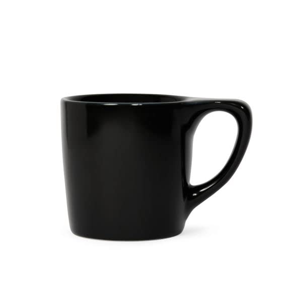 notNeutral LINO Porcelain Coffee Cup for Personal, Restaurant, Commercial Use - 10oz - Single Cup (Matte Black)